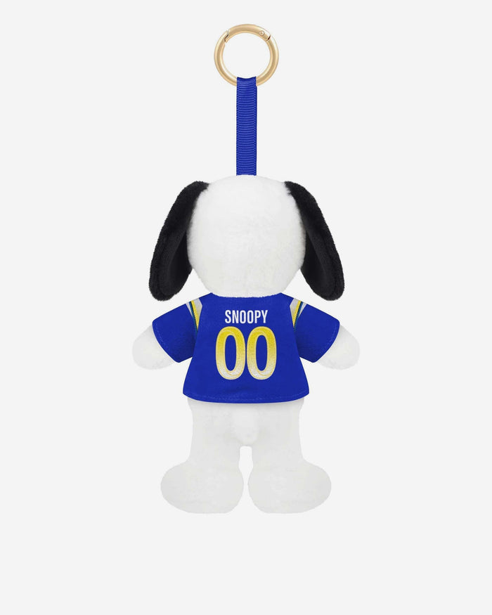 Los Angeles Rams Plush Snoopy Peanuts Bag Charm Keychain FOCO - FOCO.com