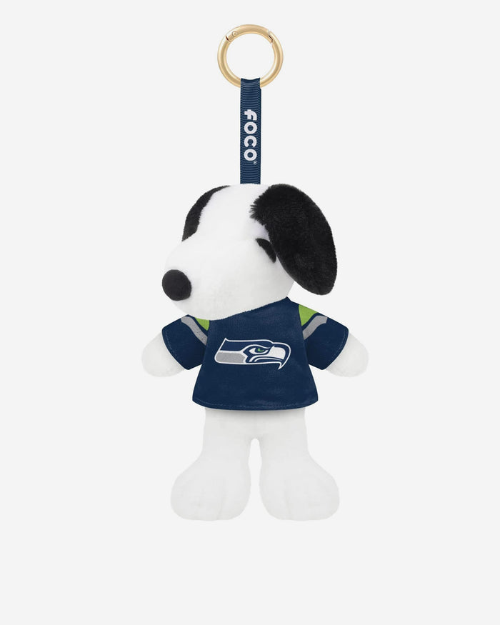 Seattle Seahawks Plush Snoopy Peanuts Bag Charm Keychain FOCO - FOCO.com