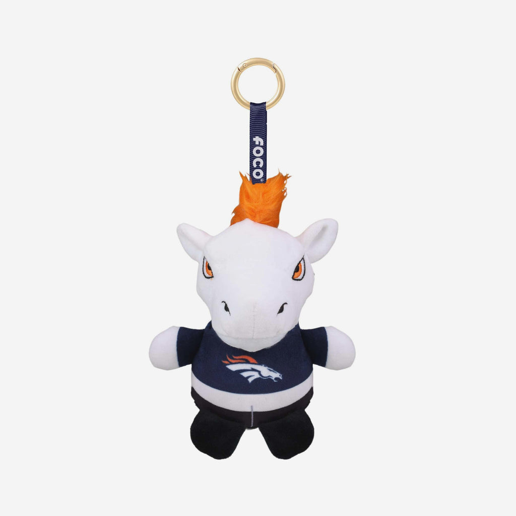 Denver Broncos Plush Teamie Beanie Mascot Bag Charm Keychain FOCO - FOCO.com