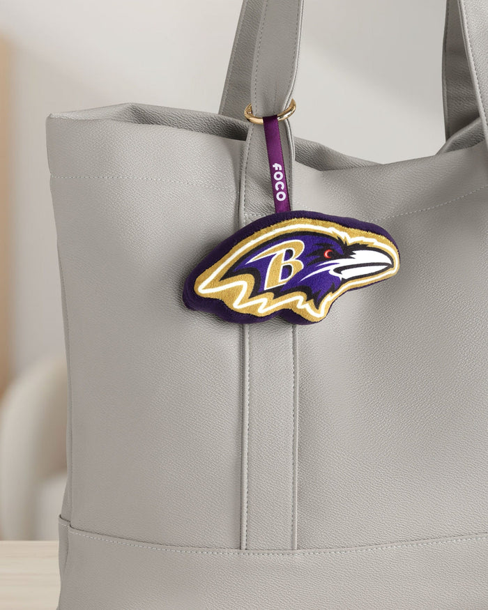 Baltimore Ravens Plush Team Logo Bag Charm Keychain FOCO - FOCO.com