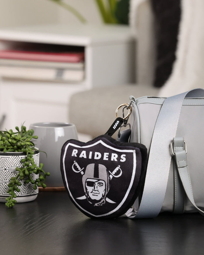 Las Vegas Raiders Plush Team Logo Bag Charm Keychain FOCO - FOCO.com