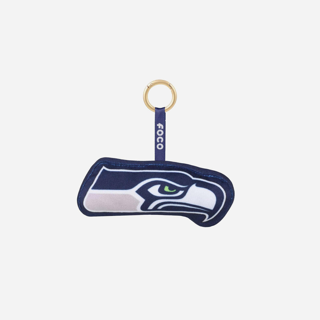 Seattle Seahawks Plush Team Logo Bag Charm Keychain FOCO - FOCO.com
