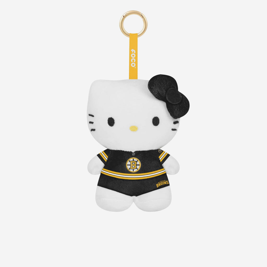 Boston Bruins Plush Hello Kitty® Bag Charm Keychain FOCO - FOCO.com