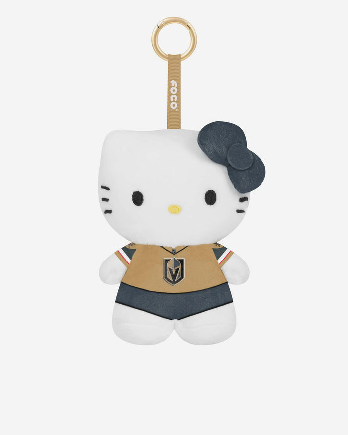 Vegas Golden Knights Plush Hello Kitty® Bag Charm Keychain FOCO - FOCO.com
