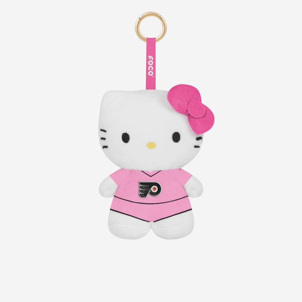 Philadelphia Flyers Plush Hello Kitty® Pink Bag Charm Keychain FOCO - FOCO.com
