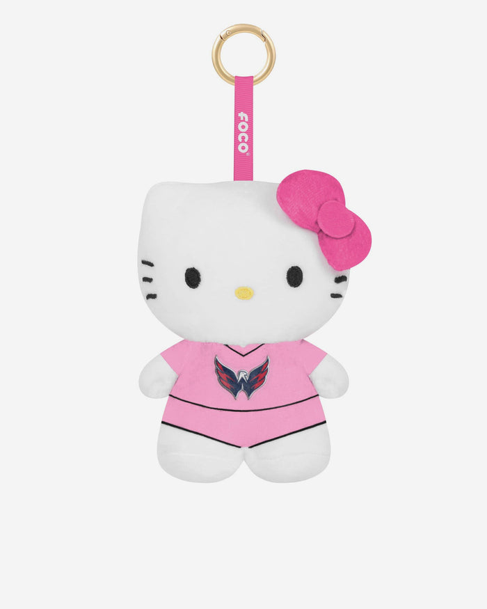 Washington Capitals Plush Hello Kitty® Pink Bag Charm Keychain FOCO - FOCO.com