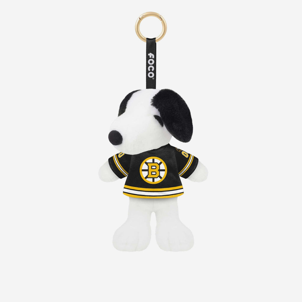 Boston Bruins Plush Snoopy Peanuts Bag Charm Keychain FOCO - FOCO.com