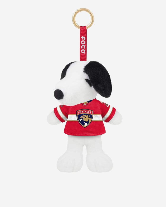 Florida Panthers Plush Snoopy Peanuts Bag Charm Keychain FOCO - FOCO.com