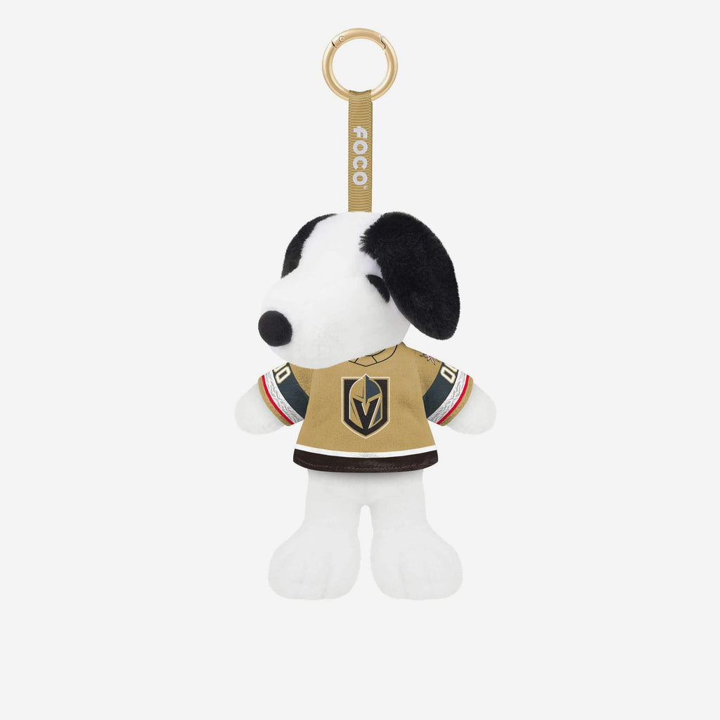 Vegas Golden Knights Plush Snoopy Peanuts Bag Charm Keychain FOCO - FOCO.com