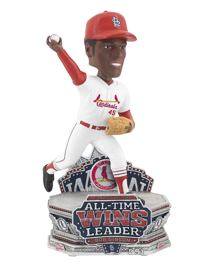 Bob Gibson St Louis Cardinals All Time Franchise Wins Leader Bobblehead