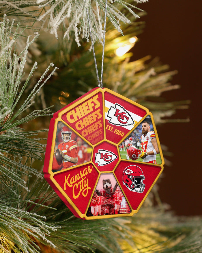 Kansas City Chiefs Team Wheel Ornament FOCO - FOCO.com