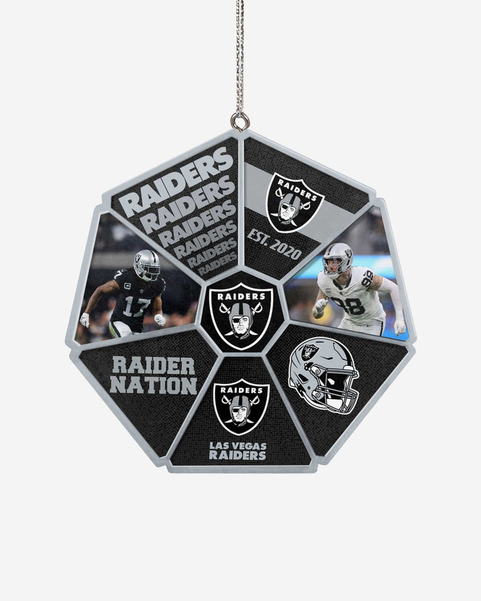 Las Vegas Raiders Team Wheel Ornament FOCO - FOCO.com