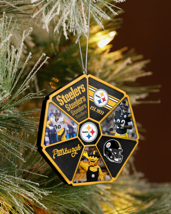 Pittsburgh Steelers Team Wheel Ornament FOCO - FOCO.com