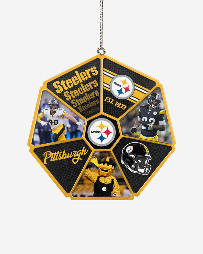 Pittsburgh Steelers Team Wheel Ornament FOCO - FOCO.com