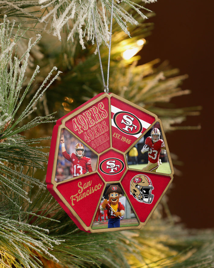 San Francisco 49ers Team Wheel Ornament FOCO - FOCO.com