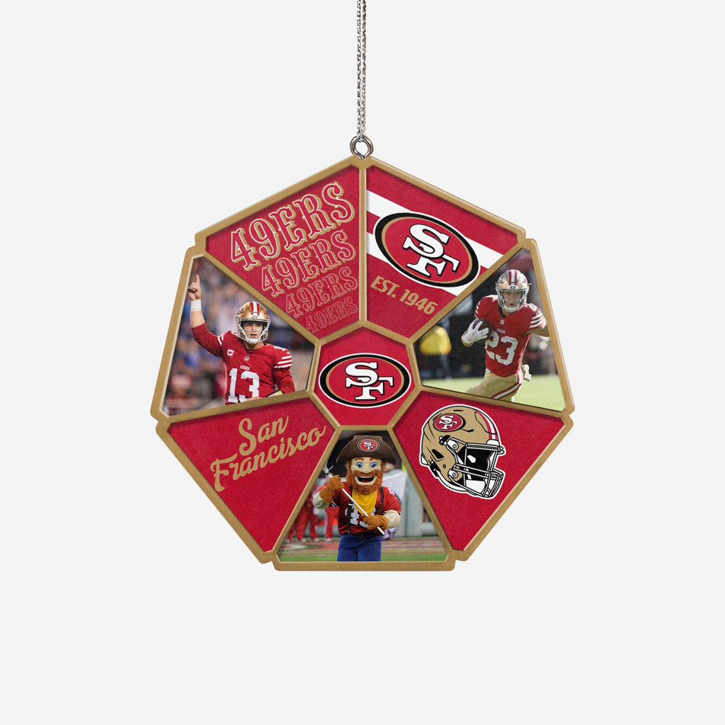 San Francisco 49ers Team Wheel Ornament FOCO - FOCO.com