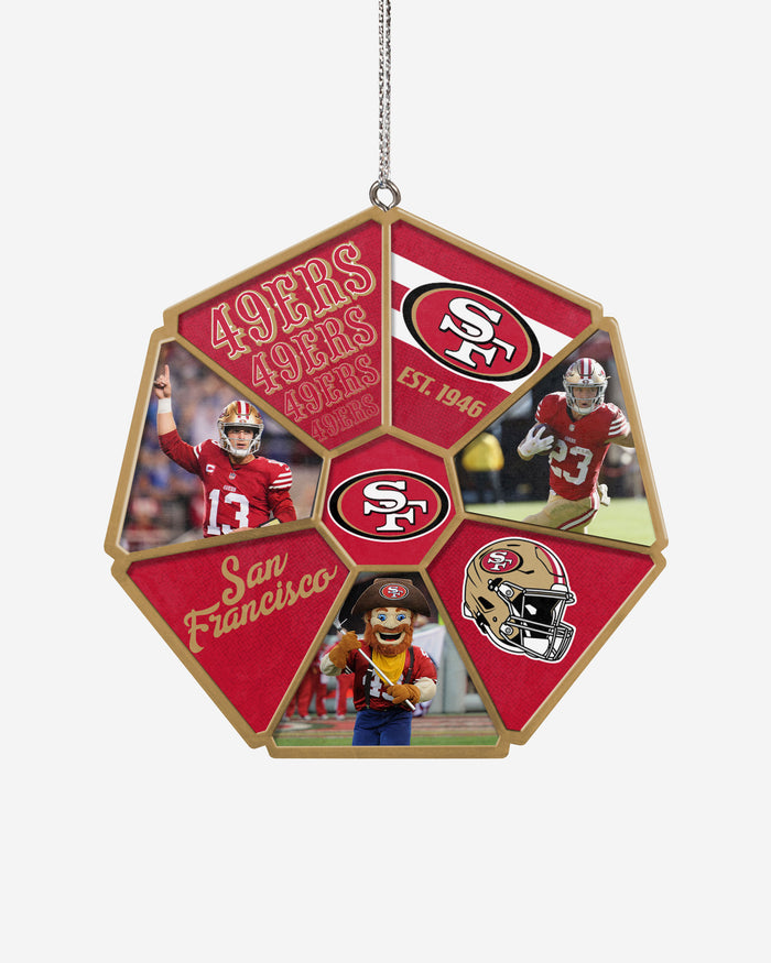 San Francisco 49ers Team Wheel Ornament FOCO - FOCO.com