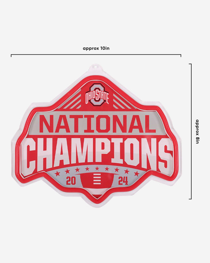 Ohio State Buckeyes 2024 Football National Champions Neon Light Up Big Logo Chain FOCO - FOCO.com