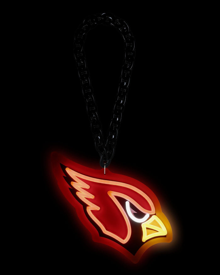 Arizona Cardinals Neon Light Up Big Logo Chain FOCO - FOCO.com