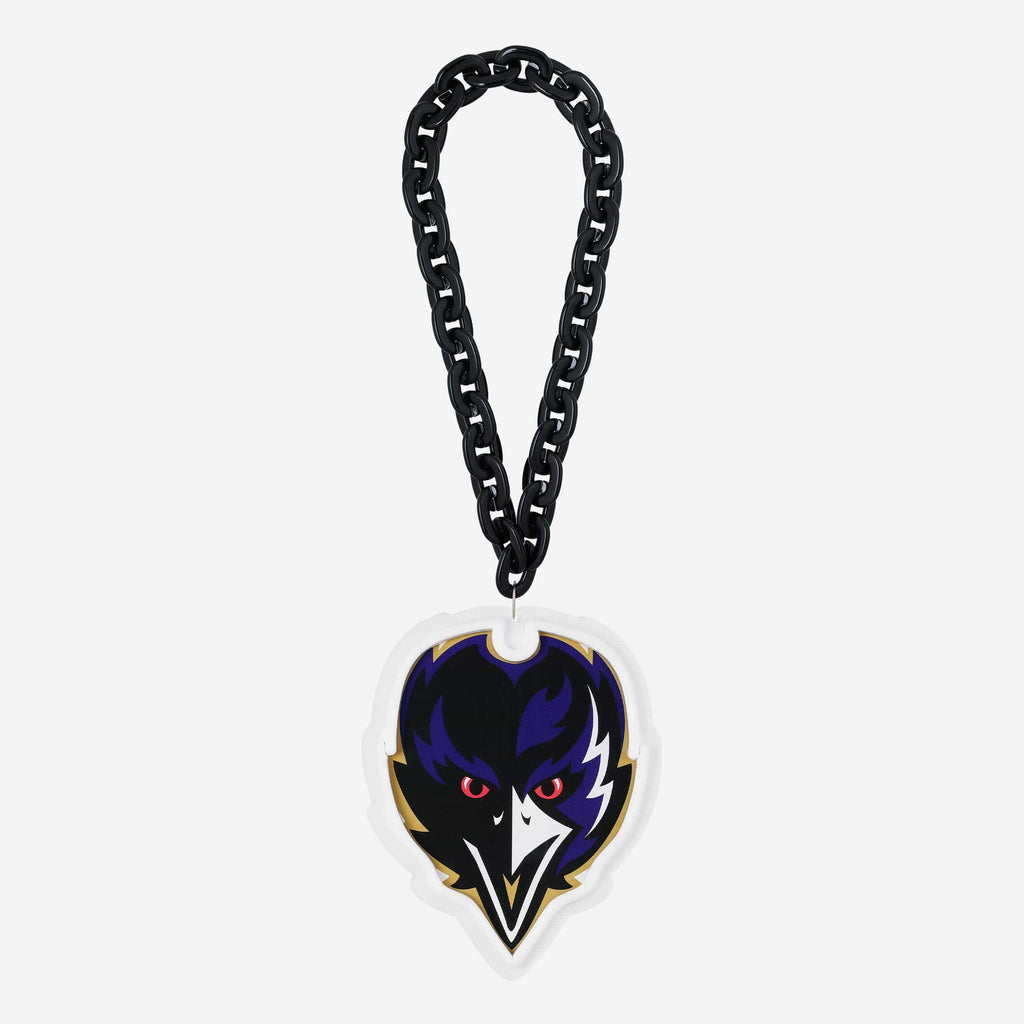 Baltimore Ravens Neon Light Up Big Logo Chain FOCO - FOCO.com