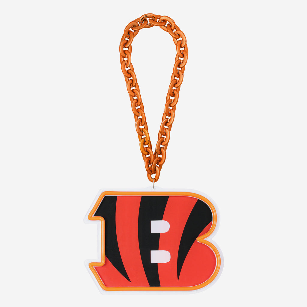 Cincinnati Bengals Neon Light Up Big Logo Chain FOCO - FOCO.com