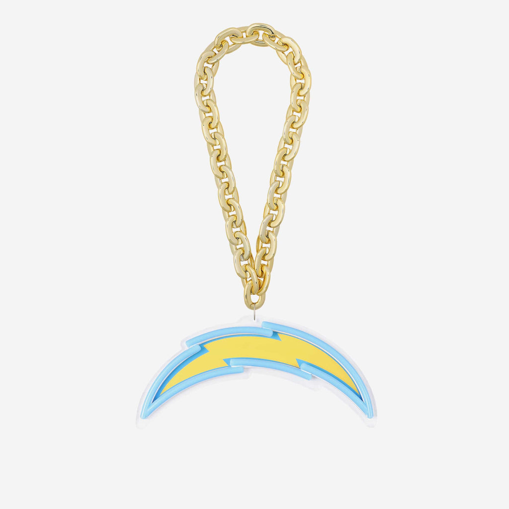 Los Angeles Chargers Neon Light Up Big Logo Chain FOCO - FOCO.com