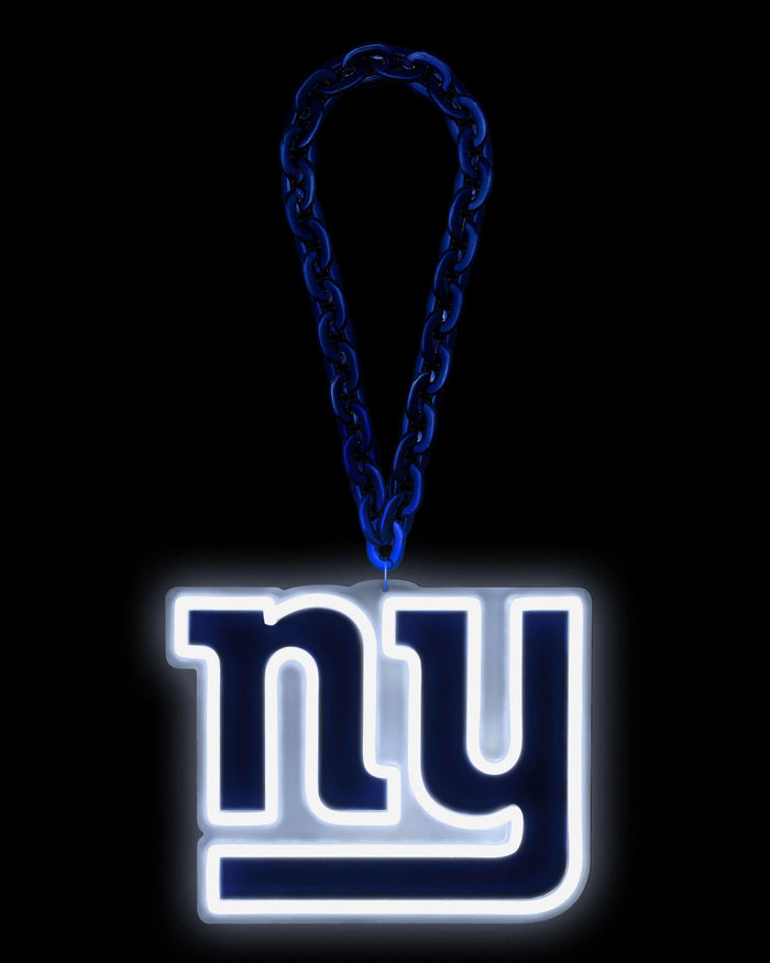 New York Giants Neon Light Up Big Logo Chain FOCO - FOCO.com