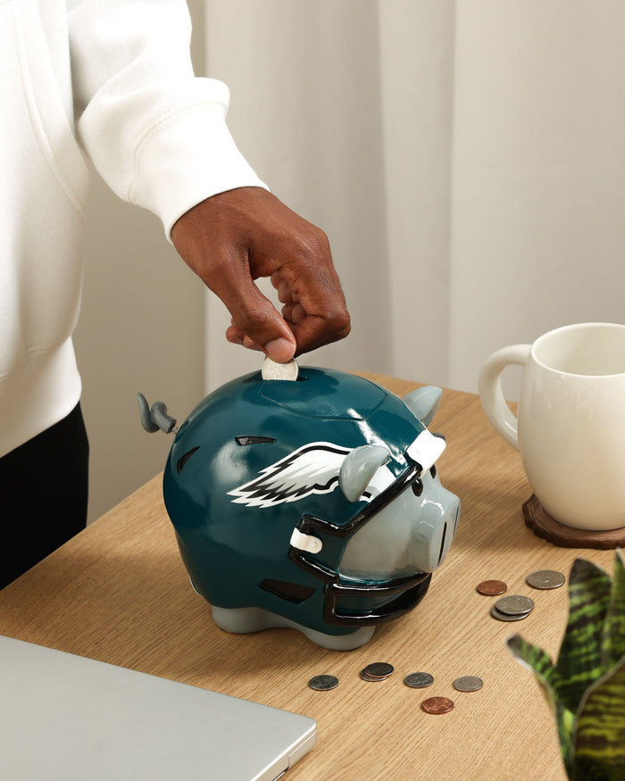 Philadelphia Eagles Helmet Piggy Bank FOCO - FOCO.com
