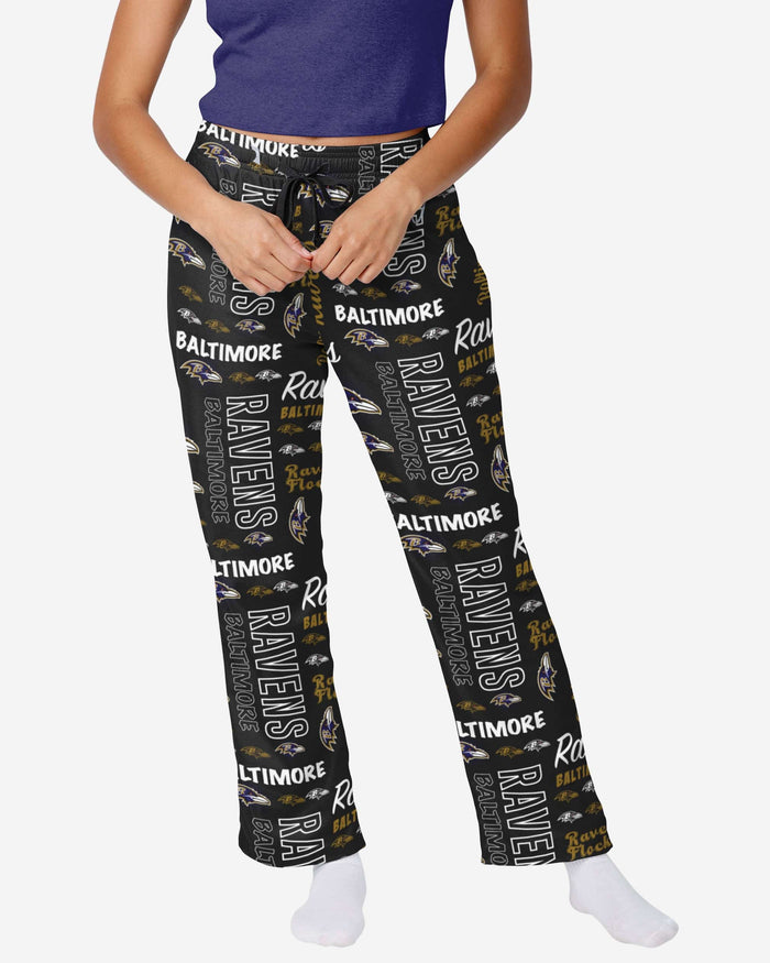 Baltimore Ravens Womens Mini Print Lounge Pants FOCO S - FOCO.com