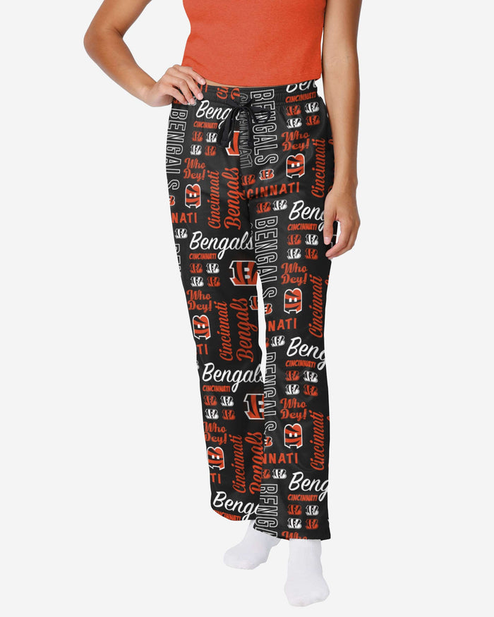 Cincinnati Bengals Womens Mini Print Lounge Pants FOCO S - FOCO.com