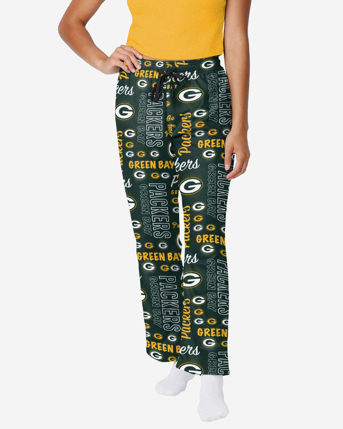 Green Bay Packers Womens Mini Print Lounge Pants FOCO S - FOCO.com