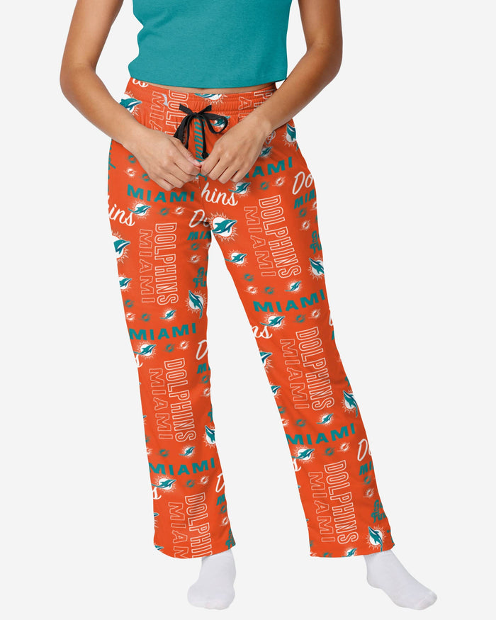 Miami Dolphins Womens Mini Print Lounge Pants FOCO S - FOCO.com