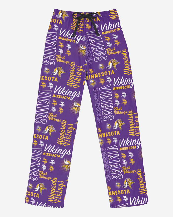 Minnesota Vikings Womens Mini Print Lounge Pants FOCO - FOCO.com