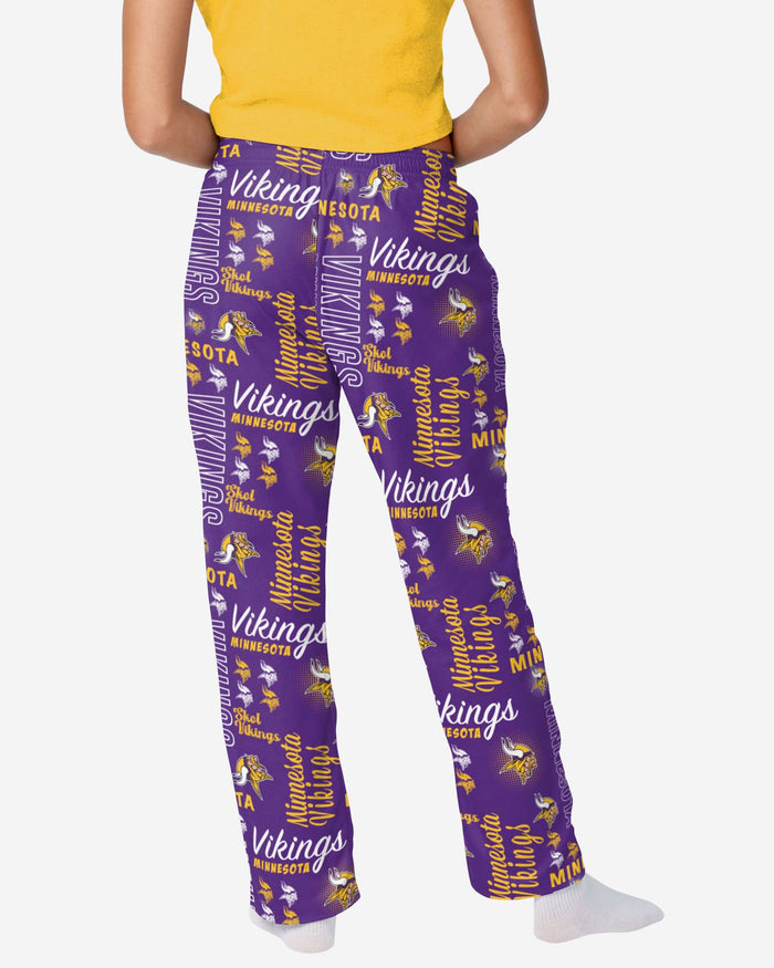 Minnesota Vikings Womens Mini Print Lounge Pants FOCO - FOCO.com