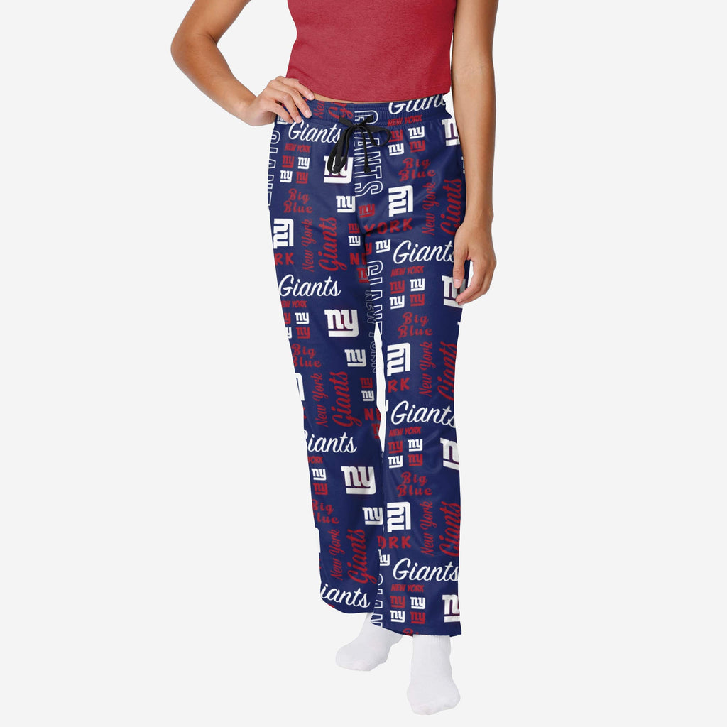 New York Giants Womens Mini Print Lounge Pants FOCO S - FOCO.com