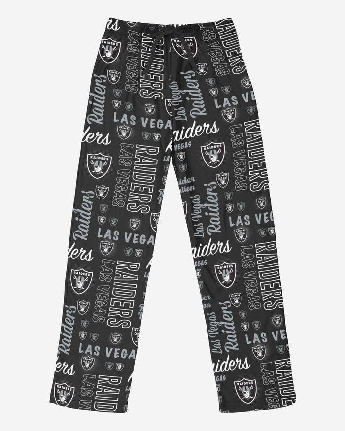 Las Vegas Raiders Womens Mini Print Lounge Pants FOCO - FOCO.com