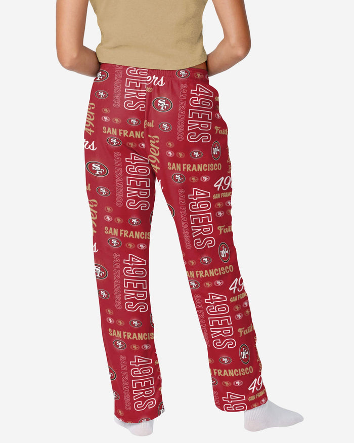 San Francisco 49ers Womens Mini Print Lounge Pants FOCO - FOCO.com