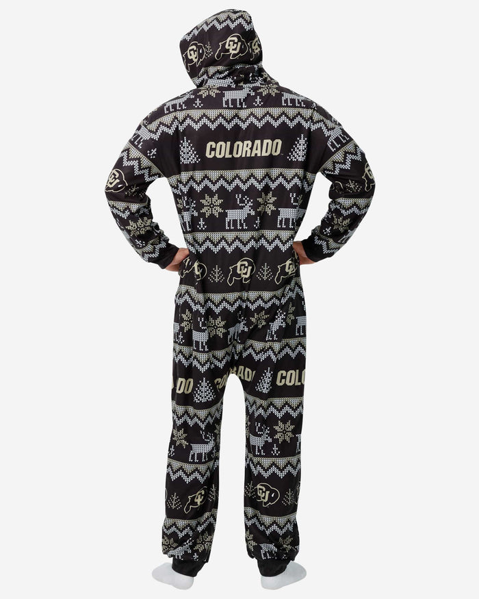 Colorado Buffaloes Ugly Pattern One Piece Pajamas FOCO - FOCO.com