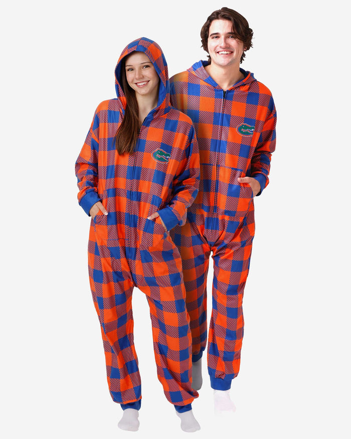 Florida Gators Plaid One Piece Pajamas FOCO S - FOCO.com