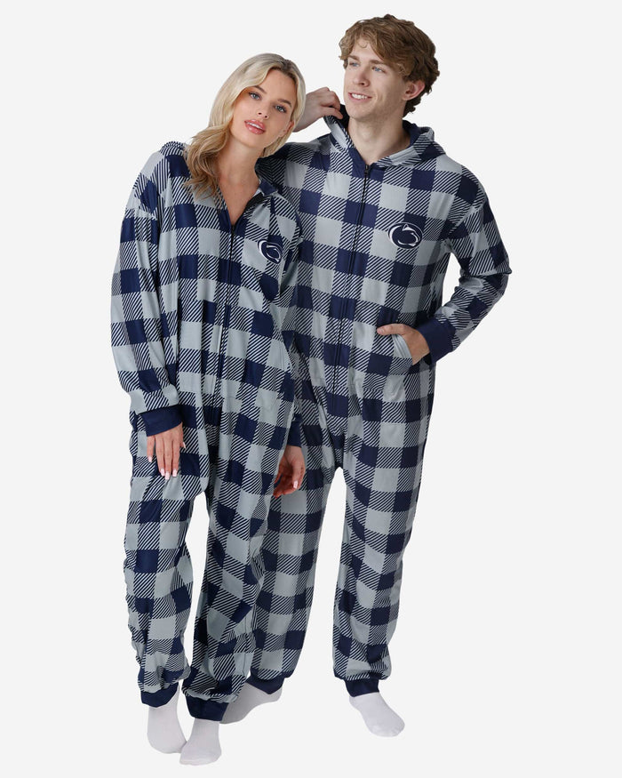 Penn State Nittany Lions Plaid One Piece Pajamas FOCO S - FOCO.com