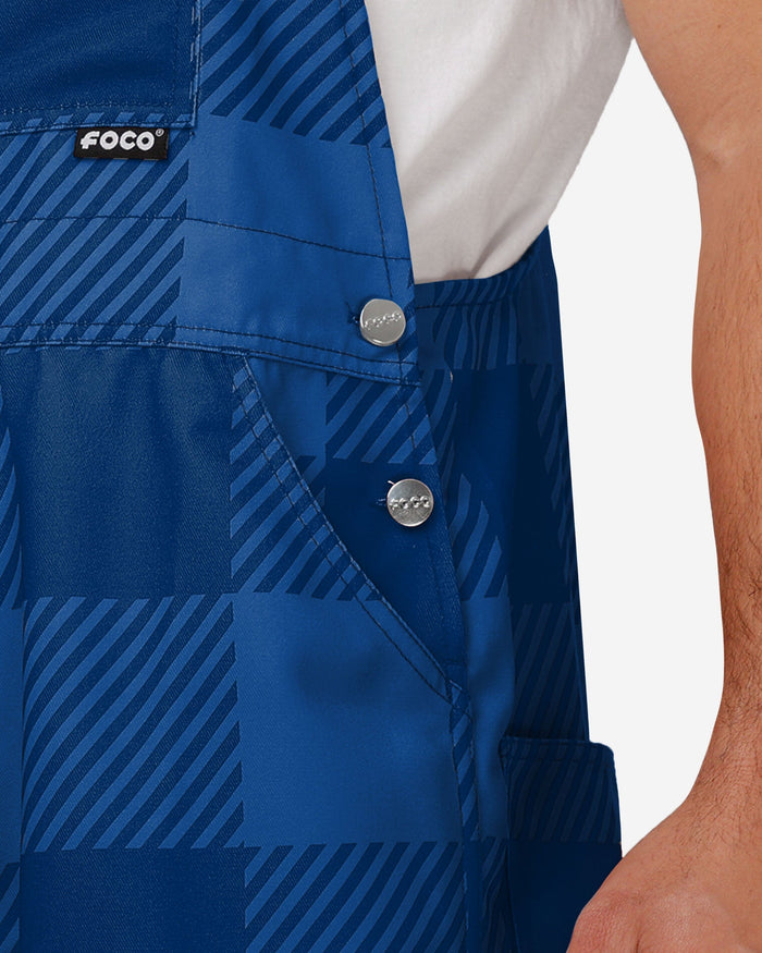 Toronto Blue Jays Mens Plaid Bib Overalls FOCO - FOCO.com