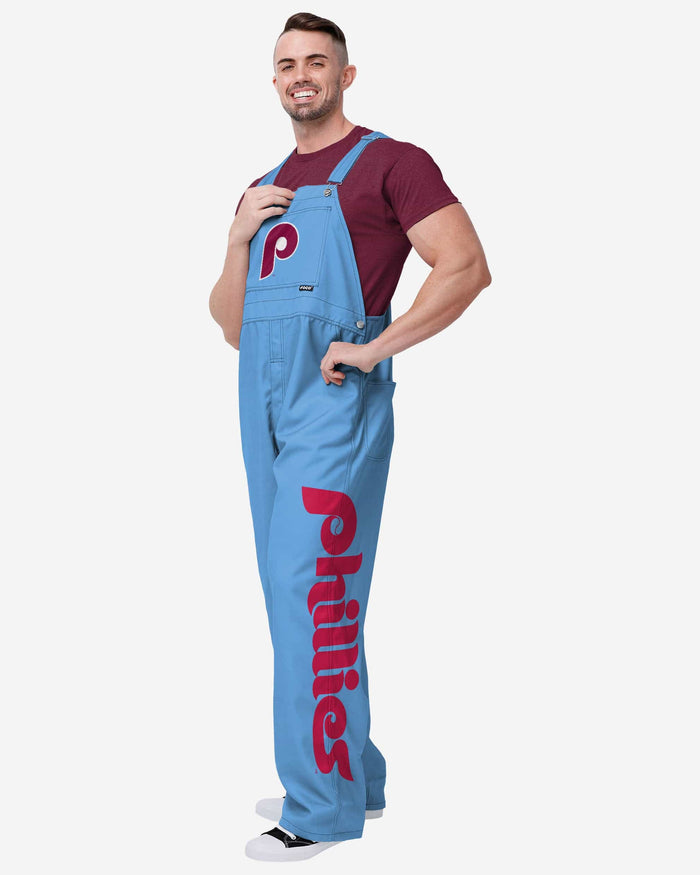 Philadelphia Phillies Mens Powder Blue Big Logo Bib Overalls FOCO S - FOCO.com