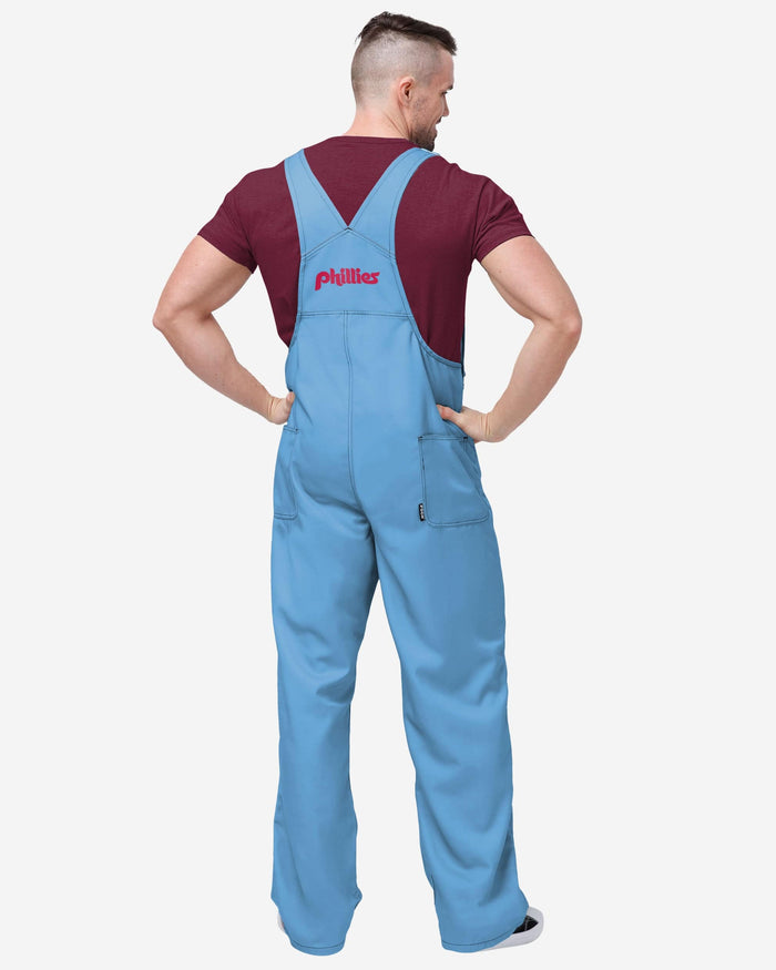 Philadelphia Phillies Mens Powder Blue Big Logo Bib Overalls FOCO - FOCO.com