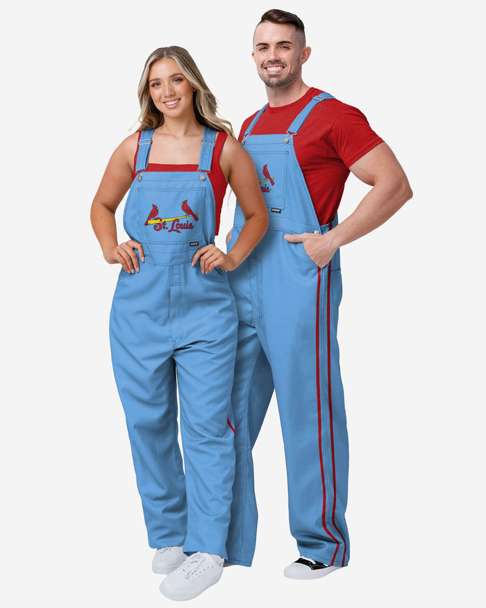 St Louis Cardinals Powder Blue Mens Big Logo Bib Overalls FOCO - FOCO.com