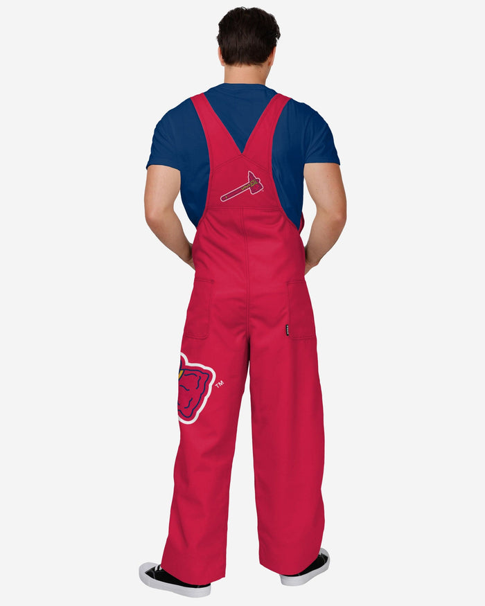 Atlanta Braves Mens Big Logo Bib Overalls FOCO - FOCO.com