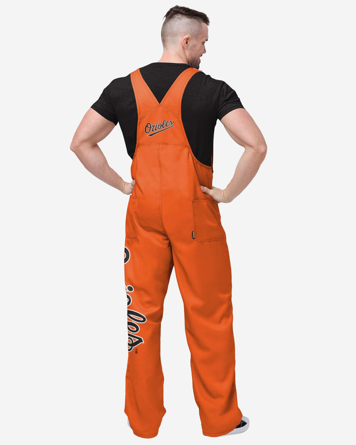 Baltimore Orioles Mens Big Logo Bib Overalls FOCO - FOCO.com