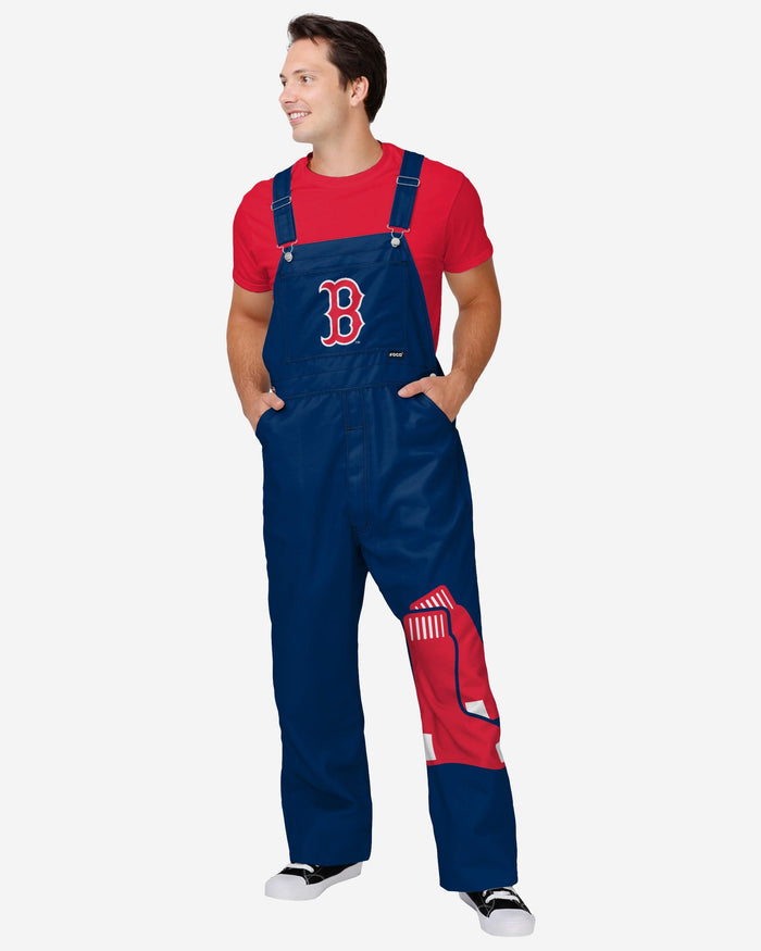 Boston Red Sox Mens Big Logo Bib Overalls FOCO S - FOCO.com