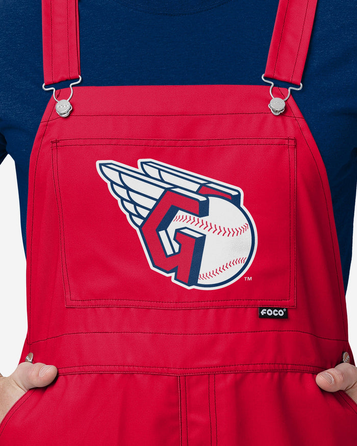 Cleveland Guardians Mens Big Logo Bib Overalls FOCO - FOCO.com