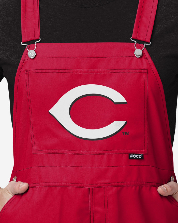 Cincinnati Reds Mens Big Logo Bib Overalls FOCO - FOCO.com