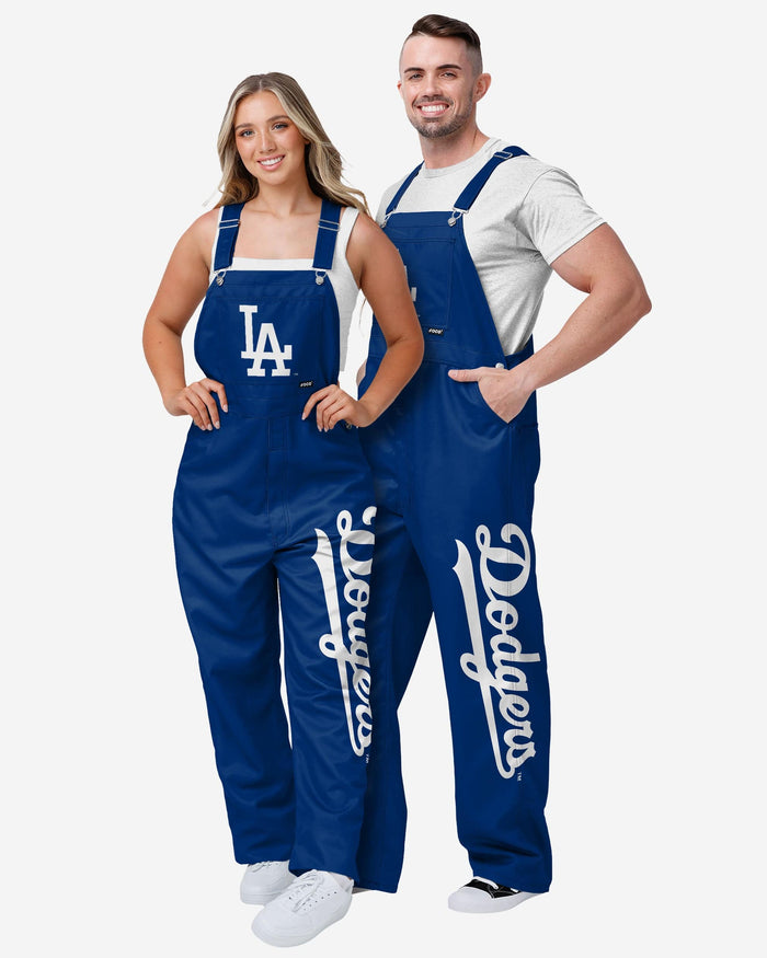 Los Angeles Dodgers Mens Big Logo Bib Overalls FOCO - FOCO.com